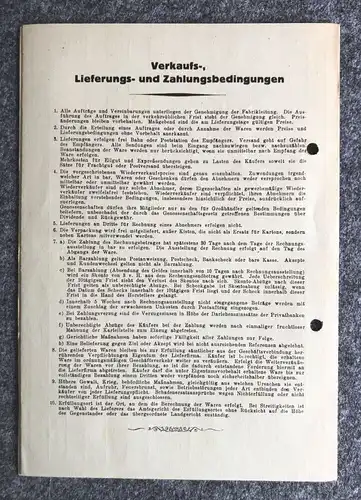 Prospekt 1939 Landfried Heidelberg Rauchtabak Zigarettenfabriken Preisliste