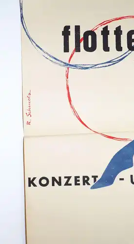 Plakat Bautzen Scherze Tricks flotte Rythmen Tanz Günter Geißler 1970 DDR