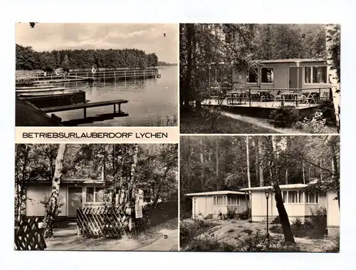Ak Betriebsurlauberdorf Lychen Kreis Templin  DDR 1979 