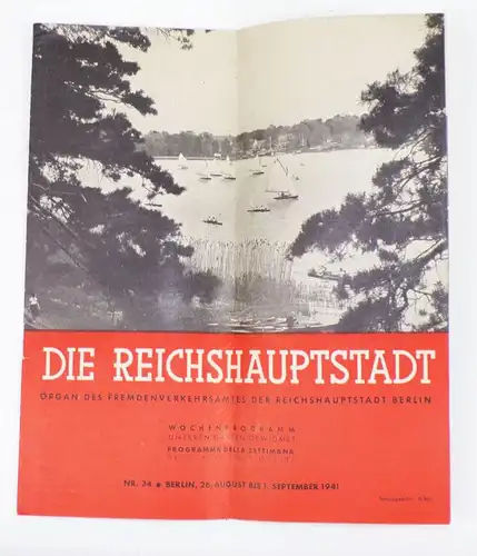 Die Reichshauptstadt Berlin 1941 Reiseprospekt