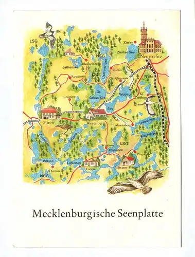 Ak Mecklenburgische Seenplatte DDR