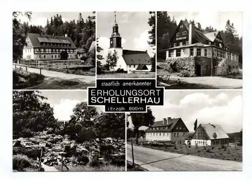 DDR Ak Staatlich anerkannter Erholungsort Schellerhau Erzgebirge 1981
