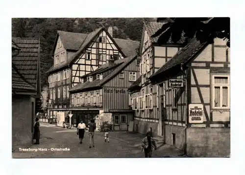 DDR Ak Treseburg Harz Ortsstraße 1959