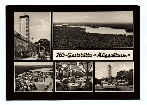 DDR Ak HO Gaststätte Müggelturm Berlin Köpenick 1965