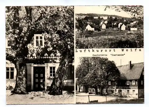 DDR Ak Luftkurort Weifa Gaststätte Kastanie 1970