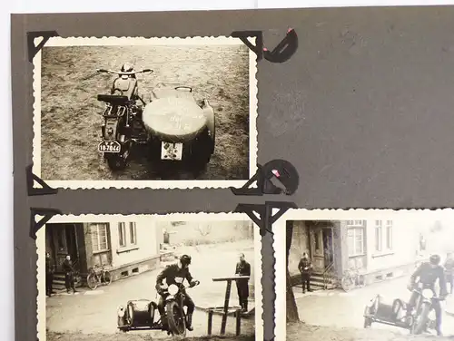 Lot Fotos Grenze Motorrad EMW SR Volkspolizei Krad Beiwagen 1950er 60er DDR