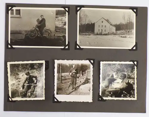 Lot Fotos Grenze Motorrad EMW SR Volkspolizei Krad Beiwagen 1950er 60er DDR