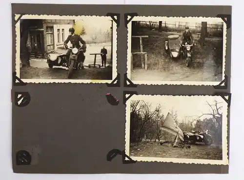 Lot Fotos Grenze Motorrad EMW SR Volkspolizei Krad Beiwagen 1950er 60er DDR