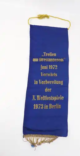 DDR Wimpel Treffen Dreiländereck Vorbereitung Weltfestspiele 1972 1973