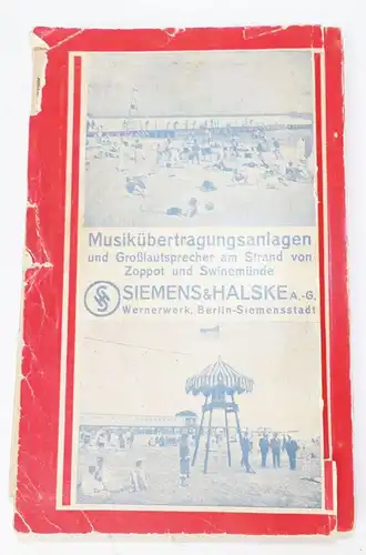 Die Ostsee Führer durch die Badeorte 1929 mit Danzig Memel Ostpreußen