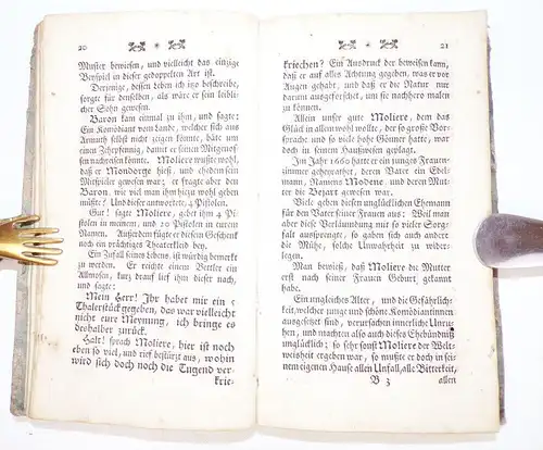 Voltaire Leben des Molière 1754 Rarität 