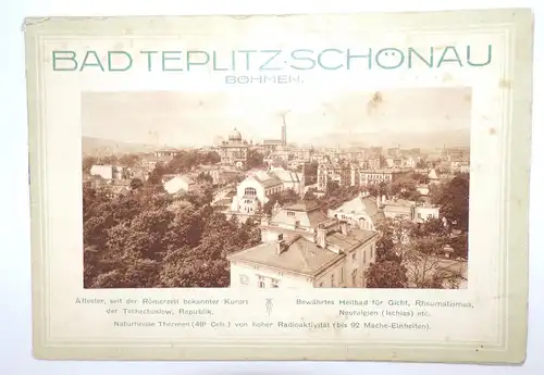 Prospekt Teplitz Schönau Böhmen Tschechien 1930er