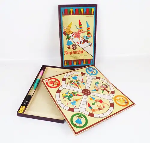 Fang den Hut DDR Brettspiel 1960 Hanna Roth Schaberschul