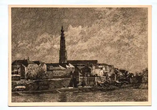 Ak München Haus der Deutschen Kunst Friedrich Schütz Alt Braunau um 1940