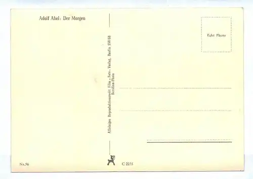 Ak Adolf Abel Der Morgen um 1940