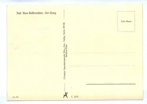 Ak Prof. Hans Haffenrichter Der Klang um 1940