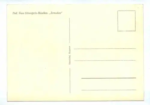 Ak Prof. Hans Schwegerle München Erwachen um 1940