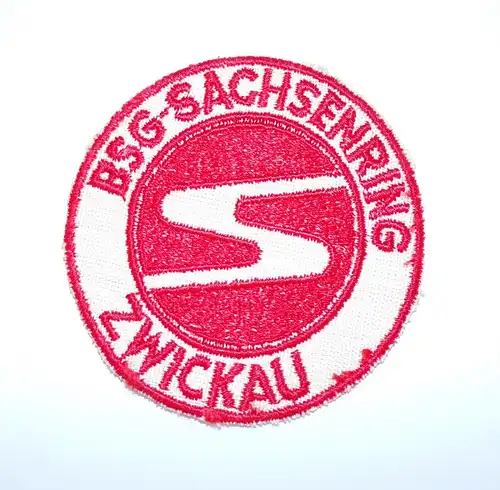 DDR Fussball Aufnäher BSG Sachsenring Zwickau
