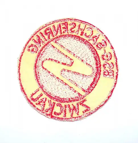 DDR Fussball Aufnäher BSG Sachsenring Zwickau