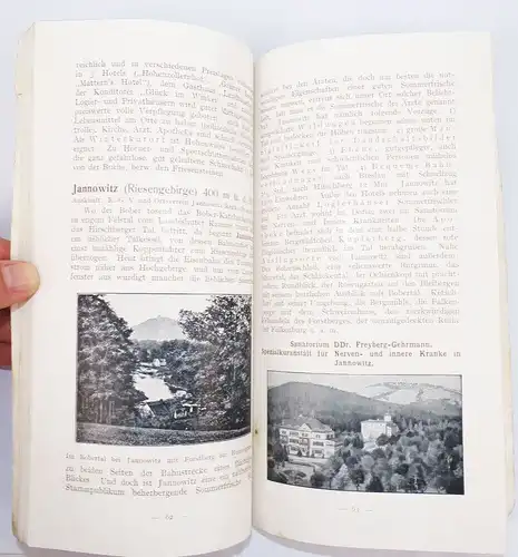 Schlesisisches Riesengebirge und Isergebirge 1911 Reiseführer Buch