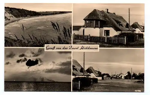 DDR Ak Gruß von der Insel Hiddensee 1958