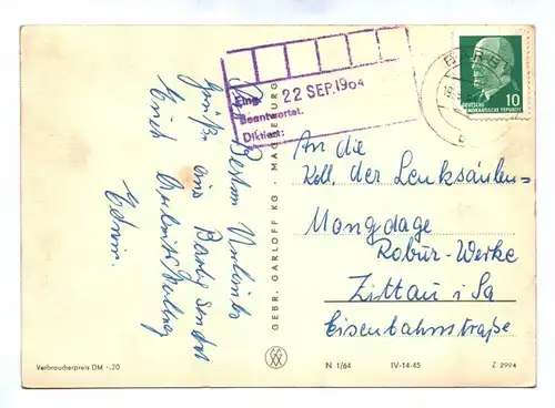 DDR Ak Magdeburg 1964