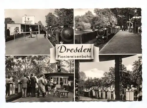 DDR Ak Dresden Pioniereisenbahn 1959