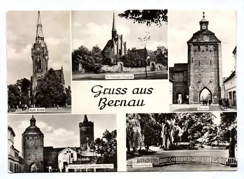 DDR Ak Gruss aus Bernau 1959