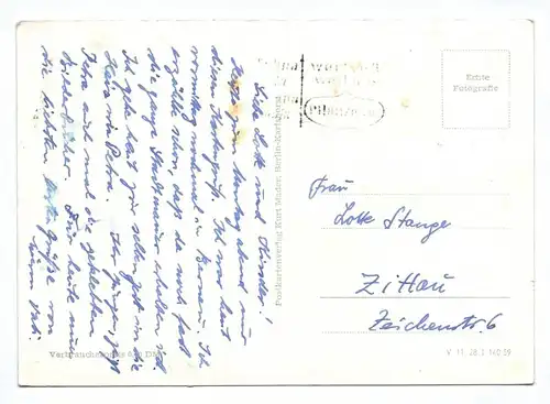 DDR Ak Gruss aus Bernau 1959