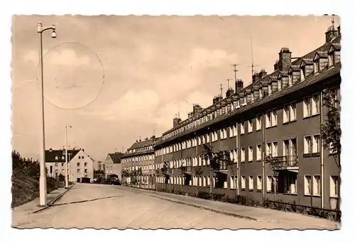 DDR Ak Schneeberg Erzgebirge Siedlung des Friedens 1957