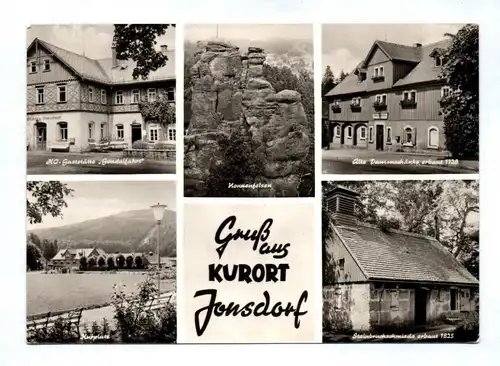 DDR Ak Gruß aus dem Kurort Jonsdorf 1975