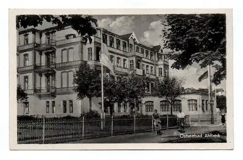 DDR Ak Ostseebad Ahlbeck 1954