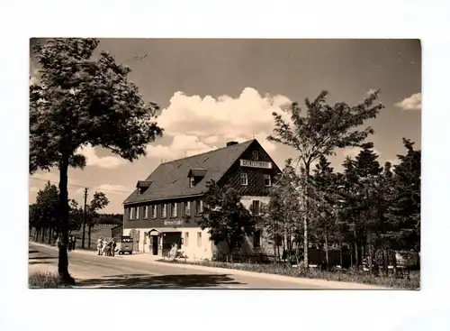 DDR Ak Grenzsteinhof Zinnwald Georgenfeld Osterzgebirge 1962