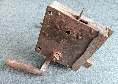 Kastenschloss mit Türklinke Garnitur altes Schloss