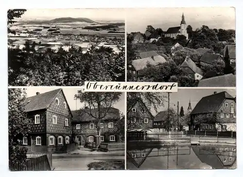 DDR Ak Obercunnersdorf Die schöne Oberlausitz 1968 Blick vom Kottmar