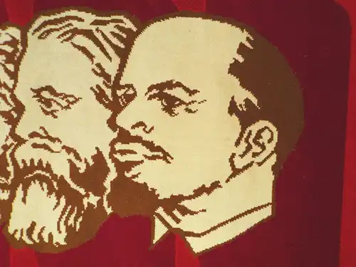 DDR Wandteppich Marx Engels Lenin Kommunismus Propaganda GDR Deko