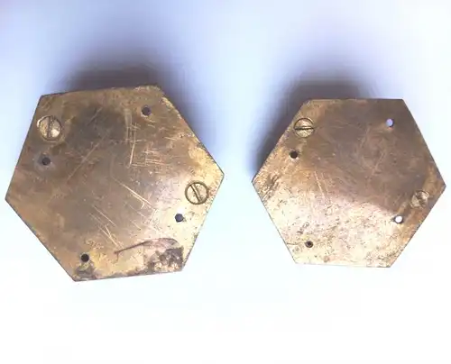 Alte Massive Messing Möbelgriffe 2 Stück um 1900 Schubladengriffe 