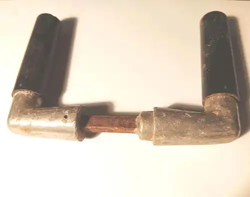 Alte Bakelit Türklinke beidseitig alter Türgriff Türdrücker schwarz