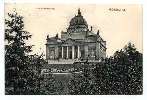 Ak Die Ruhmeshalle Görlitz 1910 Zgorzelec Polen