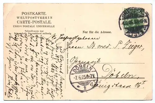 Ak Kipsdorf im Erzgebirge 1905