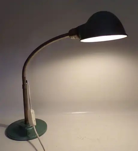 Alte Schreibtischlampe Schwanenhals Leuchte E27 Art Deco Lampe