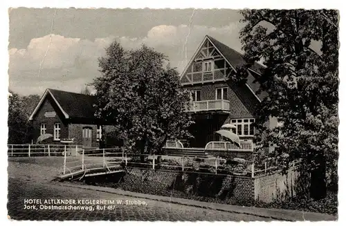 Ak Hotel Altländer Keglerheim Stubbe Jorb bei Hamburg Buxtehude 1960
