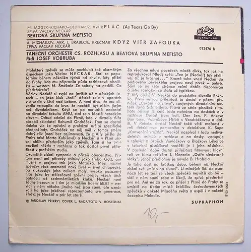 Supraphon Vinyl Single Vaclav Neckar 