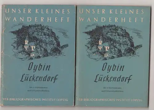 Oybin Lückendorf * Unser kleines Wanderheft 44 / 1955 frühe DDR !