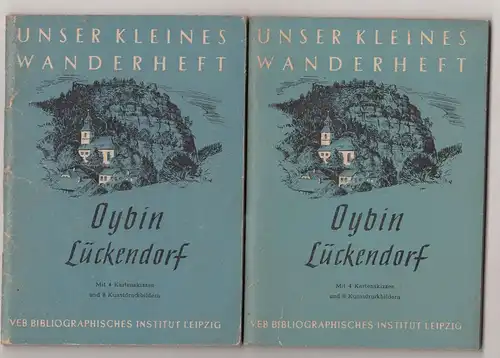 Oybin Lückendorf * Unser kleines Wanderheft 44   1955 frühe DDR 