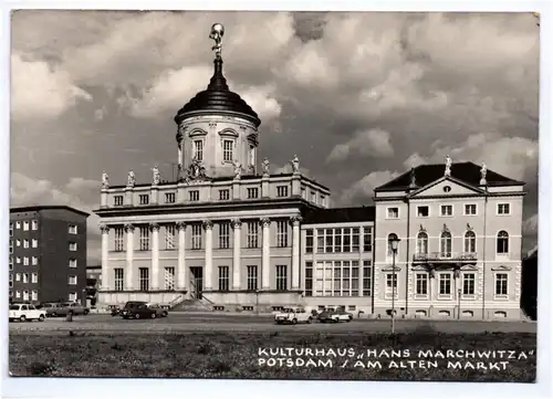 Ak  Potsdam Kulturhaus Hans Marchwitza Am alten Markt 1966