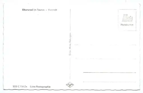 Ak Oberursel im Taunus Vorstadt Volksbank Straße um 1960