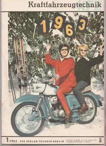 DDR Zeitschrift Kraftfahrzeugtechnik 1 von 1963