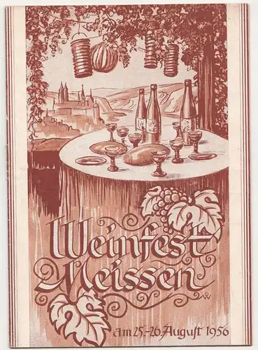 Broschüre Weinfest Meissen 1956