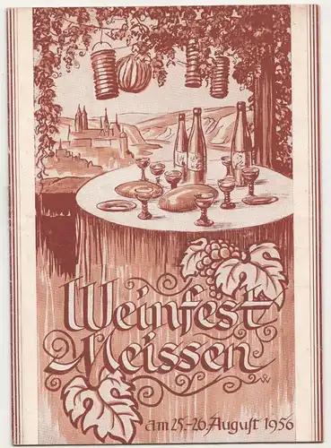 Broschüre Weinfest Meissen 1956 